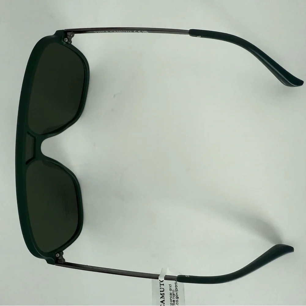 NWT Vince Camuto Shield Navigator Sunglasses Green Frame